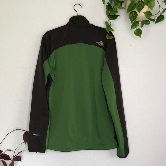 The North Face TKA Stretch Full Zip Jacket Men's XL Green Gray - Picture 8 of 8